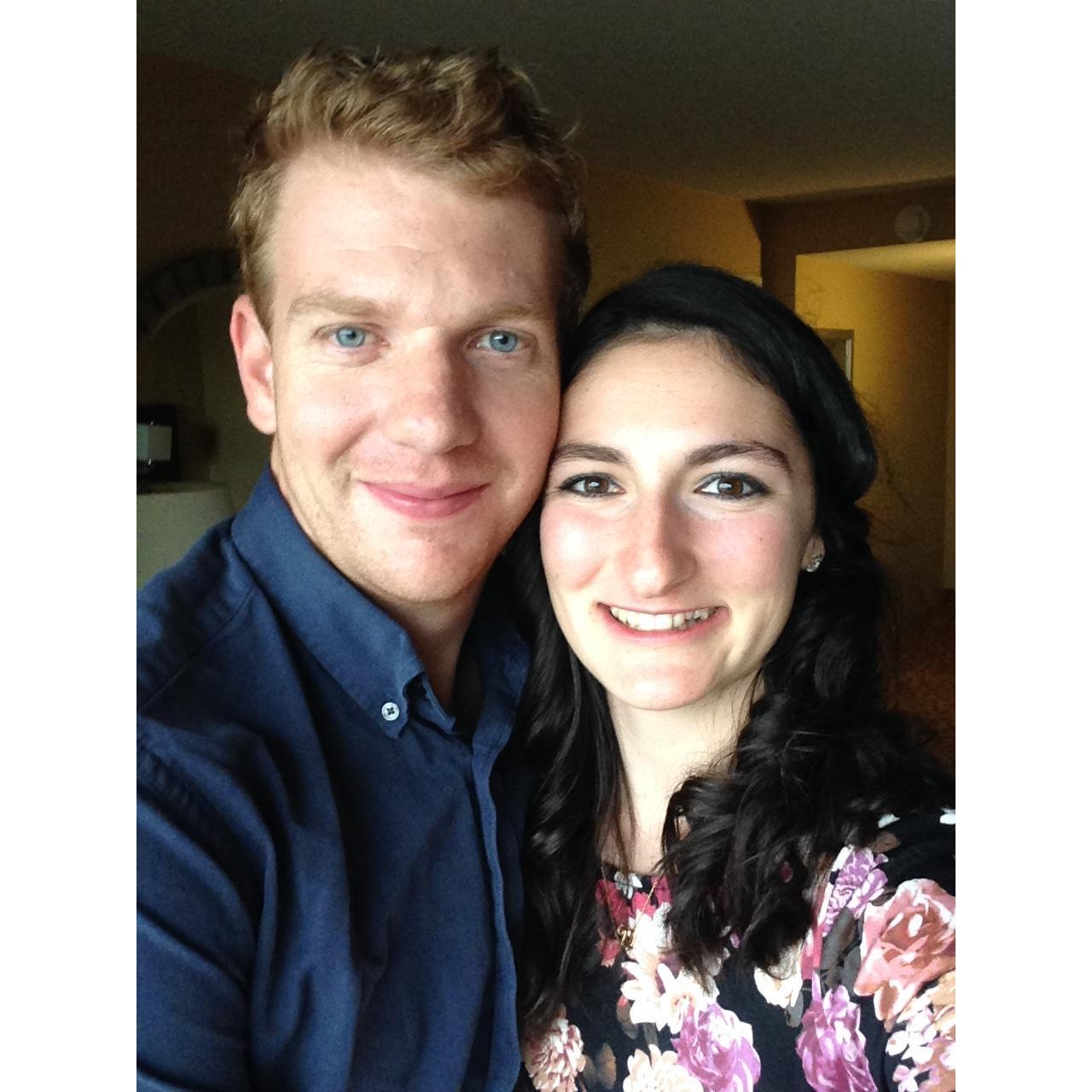 Reunited for Thanksgiving break 2015 when Jon flew out to Des Moines to visit. Still one of my favorite pictures of us. I just remember the joy I felt seeing him after 3.5 months apart!