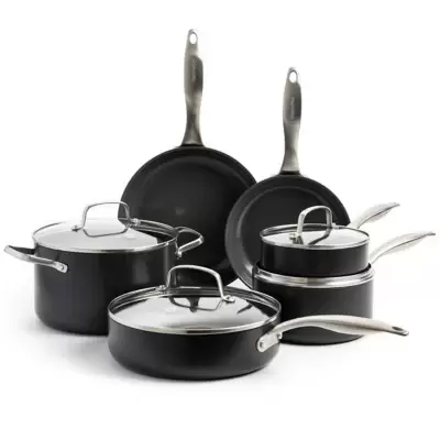 GreenPan™ Canterbury Nonstick Hard-Anodized Aluminum 10-Piece Cookware Set