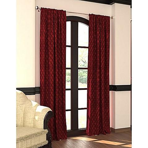 Designers' Select™ 84-Inch Emerson Rod Pocket/Back Tab Window Curtain Panel in Merlot