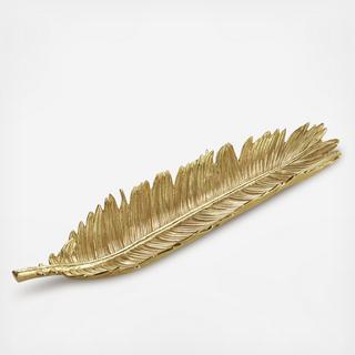New Leaves Sago Palm Bread Plate