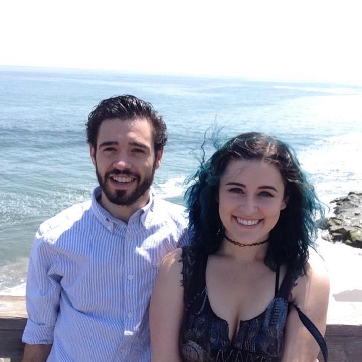 Celebrating our first anniversary in 2015 in Santa Cruz, CA