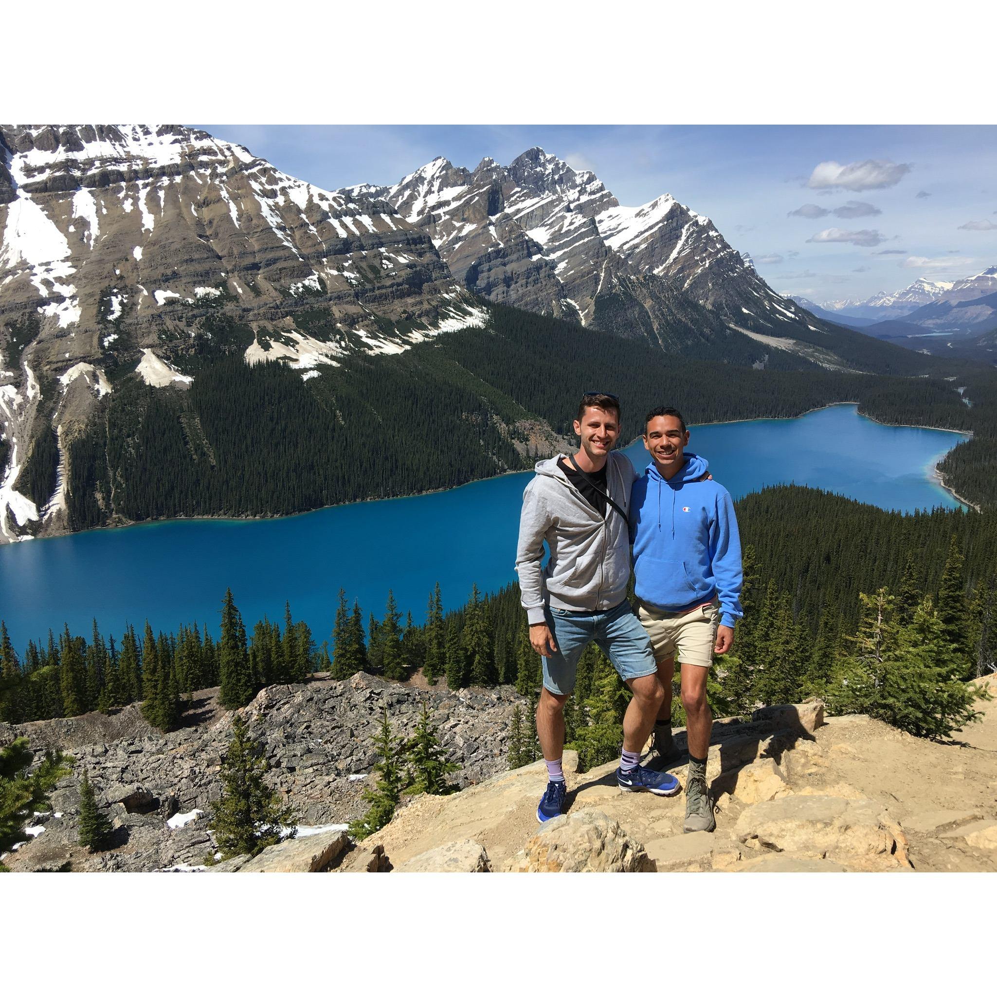 Our trip through Alberta, 2018, one of our first big outdoors trips together.