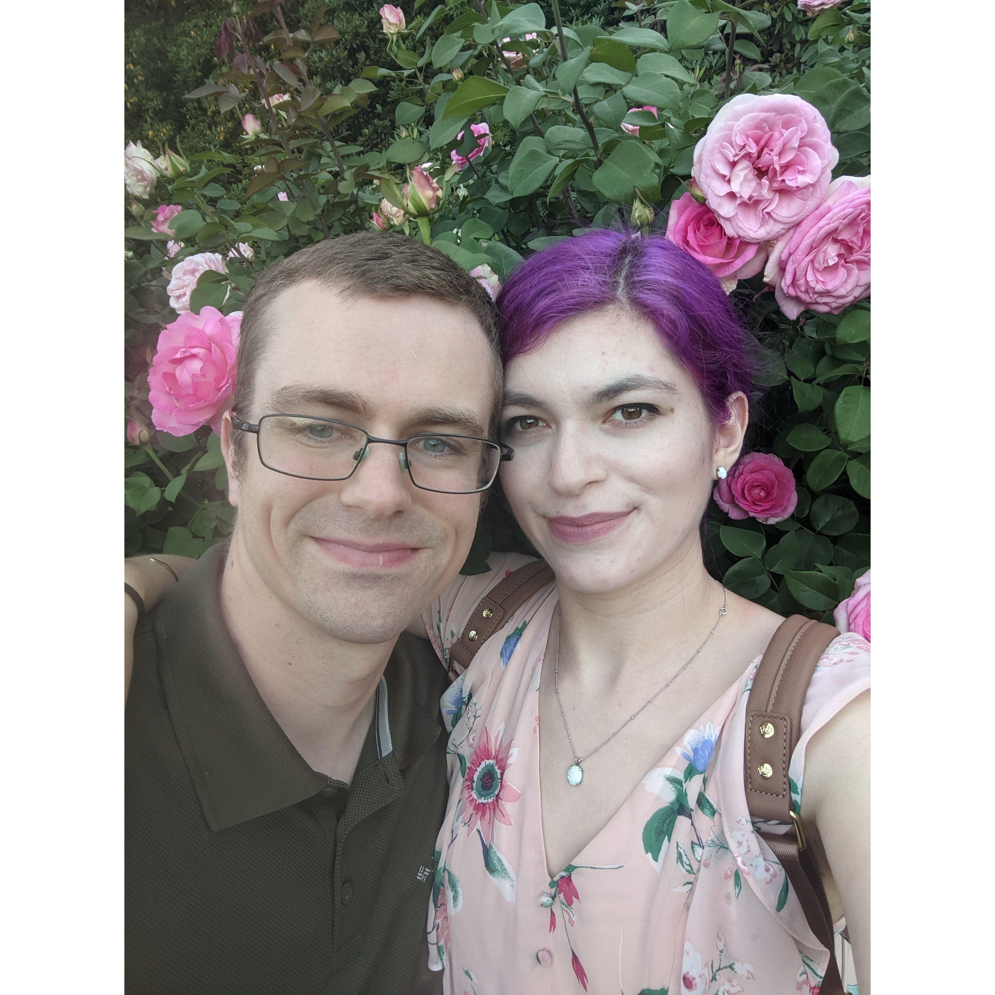 Rose garden trip for Michelle's birthday 2021