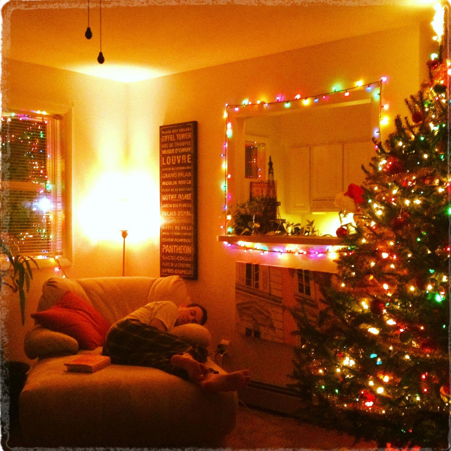 Christmas in our old apartment.  Fairless Hills, PA.