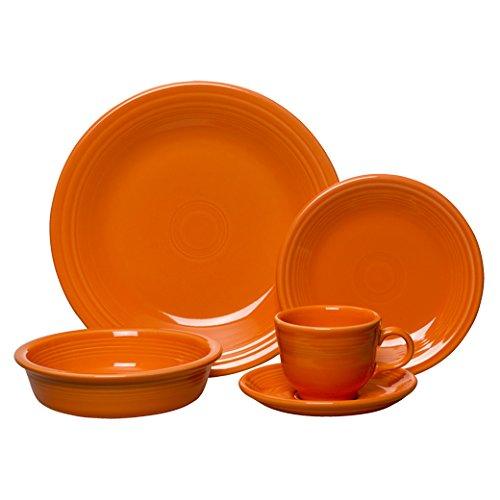 Fiesta 5-Piece Place Setting, Tangerine