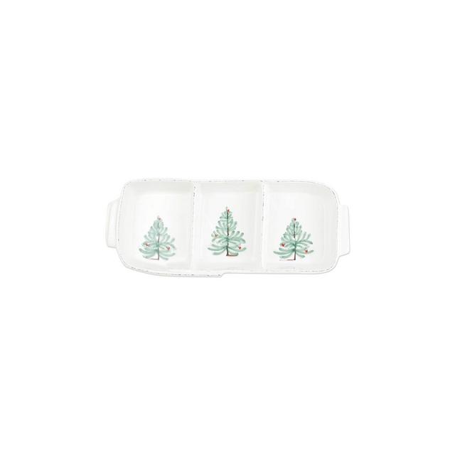 Vietri Lastra Holiday Small Three-Part Server