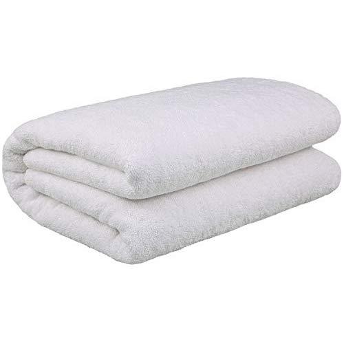 40x80 Inches Jumbo Size, Thick & Large 650 GSM Bath Sheet Cotton, Luxury Hotel & Spa Quality, Absorbent and Soft Decorative Kitchen and Bathroom Turkish Towels, Snow White