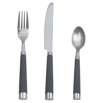 Everett Silverware 13pc Silverware Set With Caddy Stainless Steel Gray - Room Essentials™
