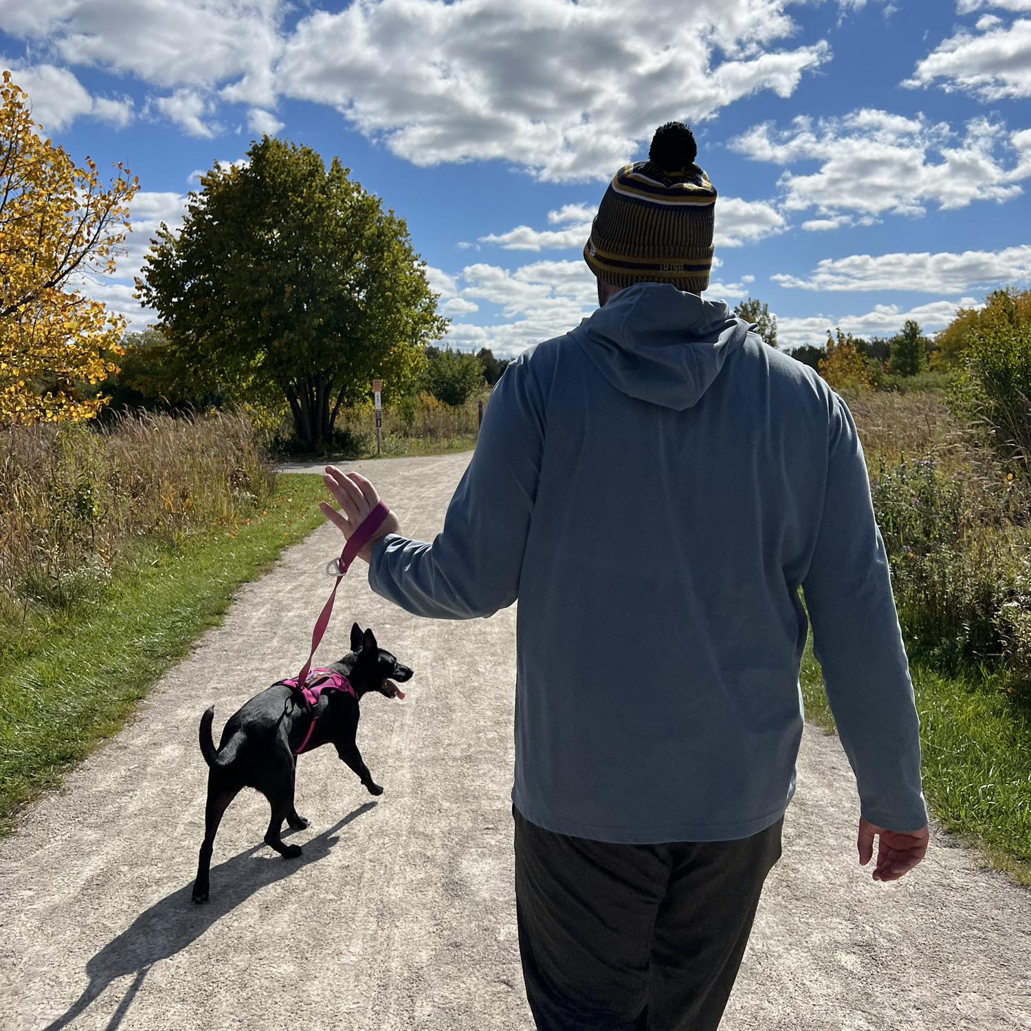 Kevin officially becoming Tinky’s dog dad— 2021