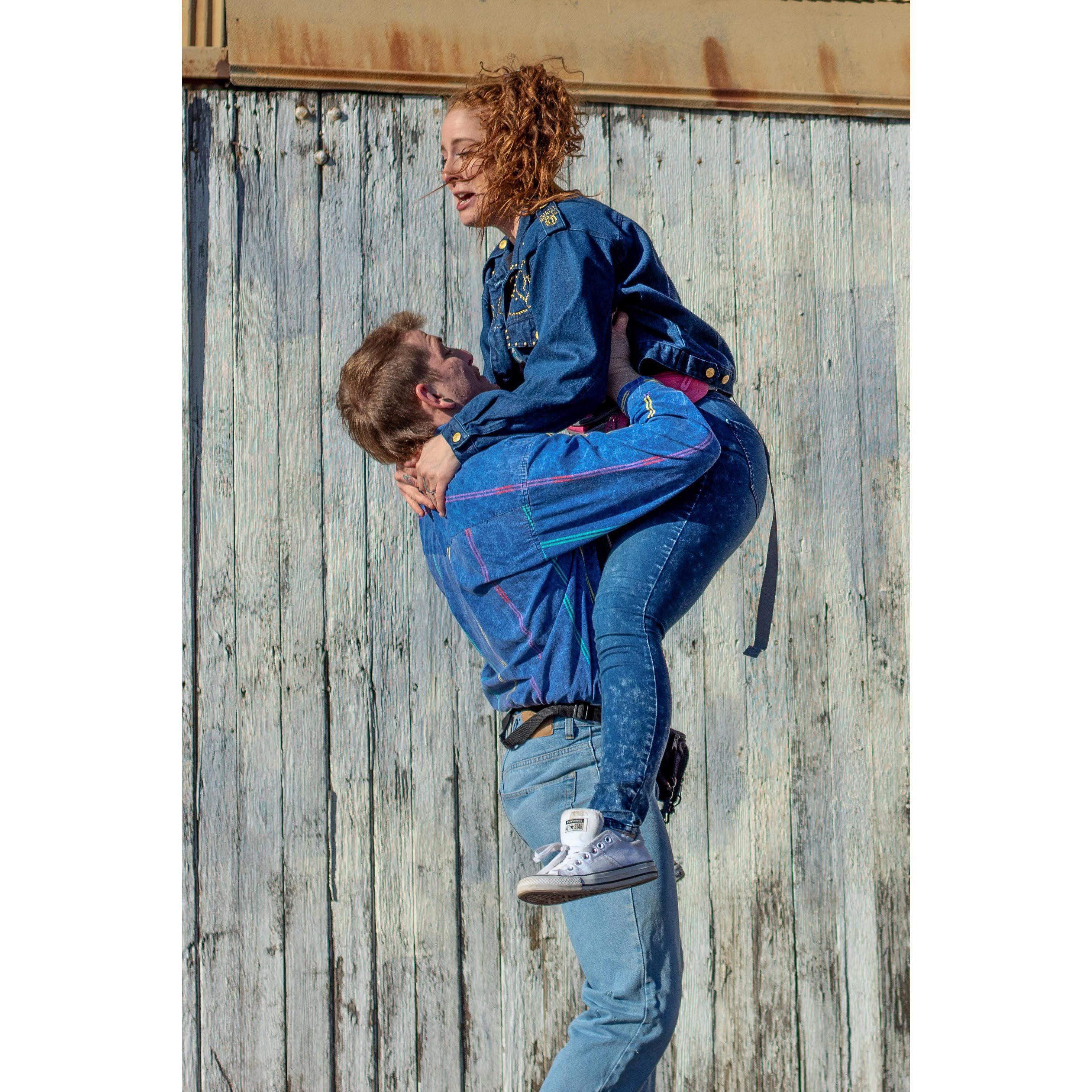 Trying to lift me dirty dancing style doesn't go so well