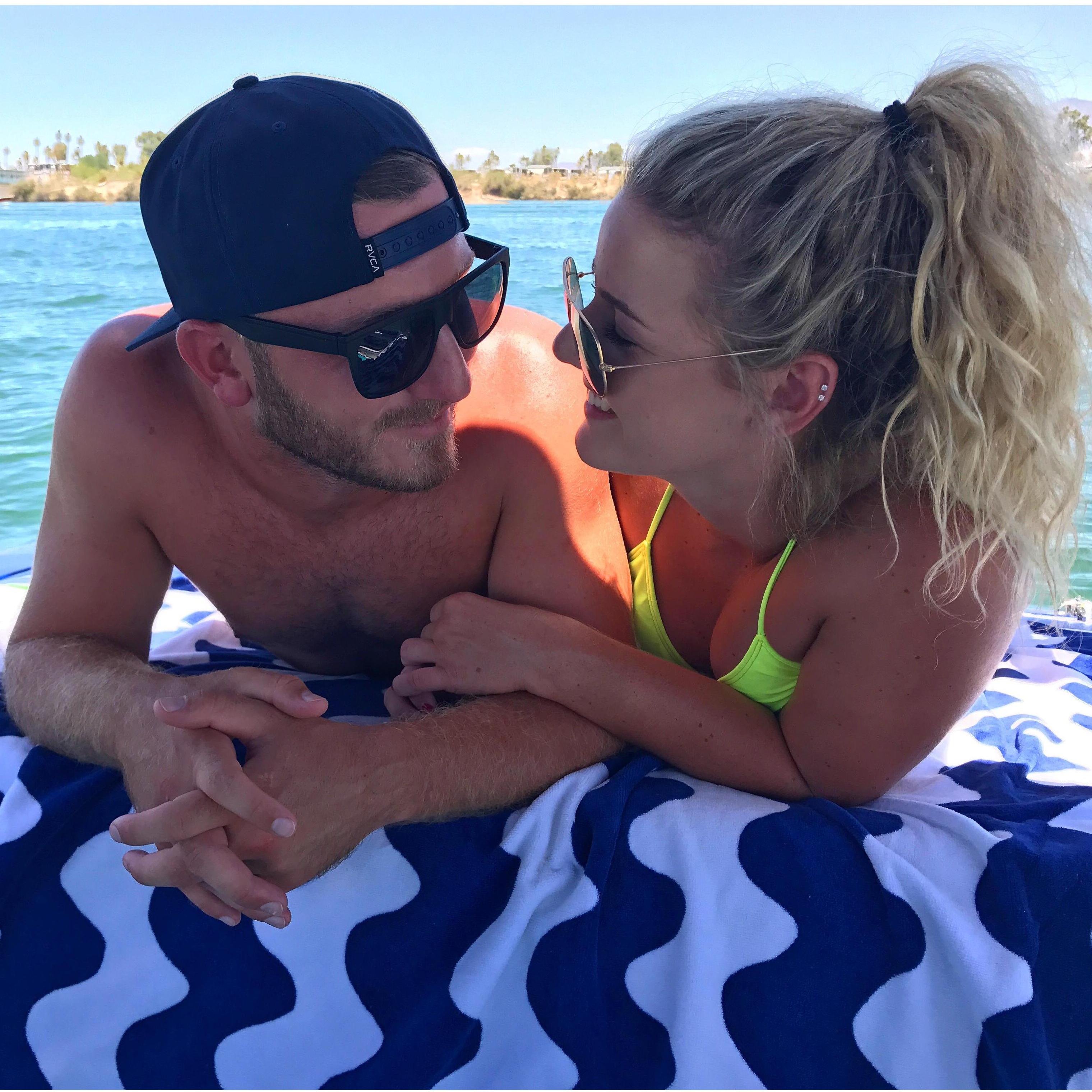 2017 // Summertime River Trip. Fun fact: Bradley can do a backflip on a wakeboard & it is so terrifying to watch...for me at least lol