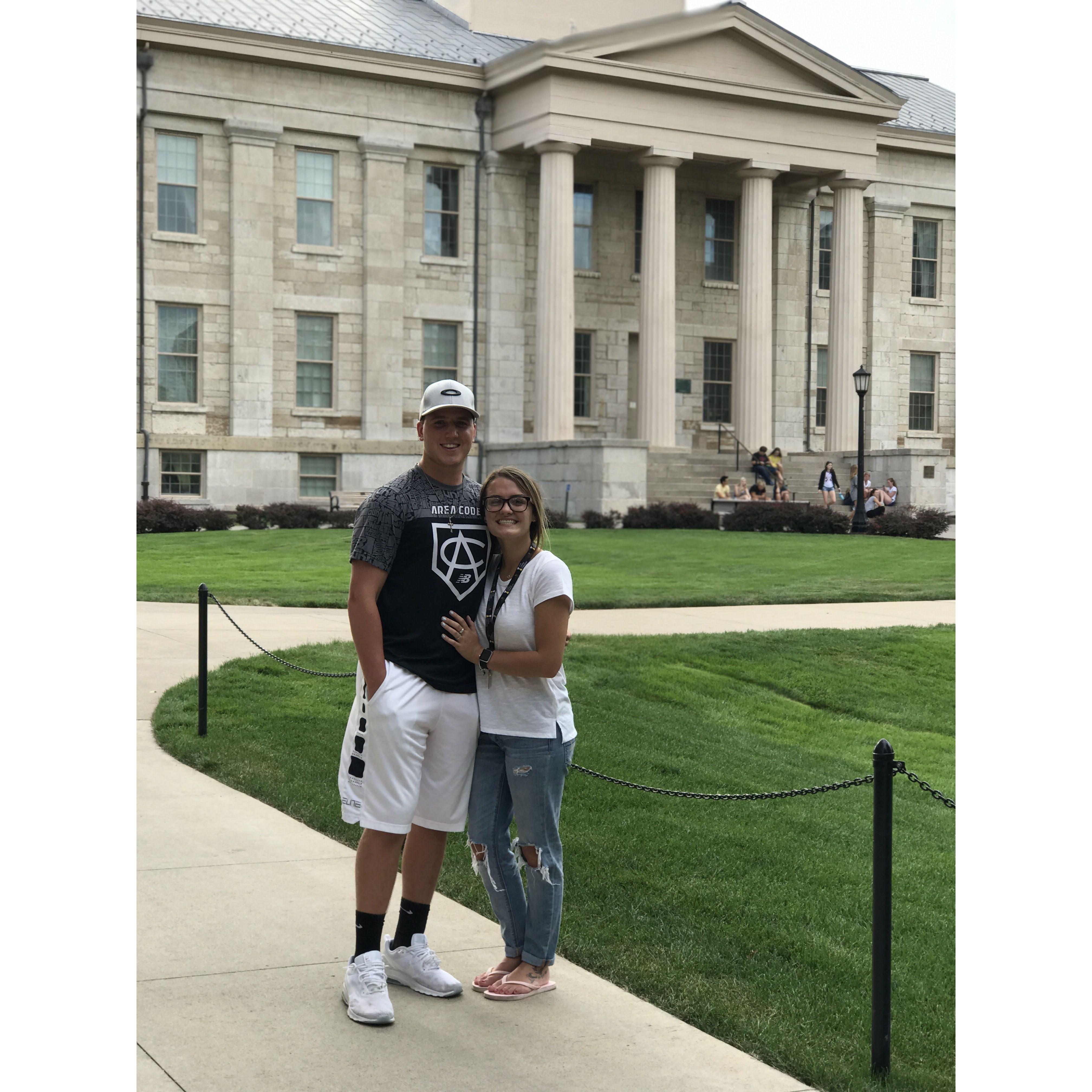Ryan dropping Emily off at University of Iowa