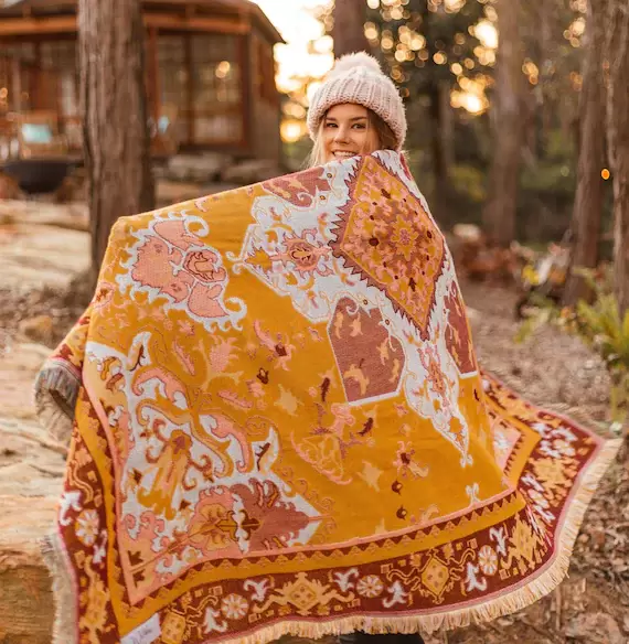 Golden Hour Picnic Rug