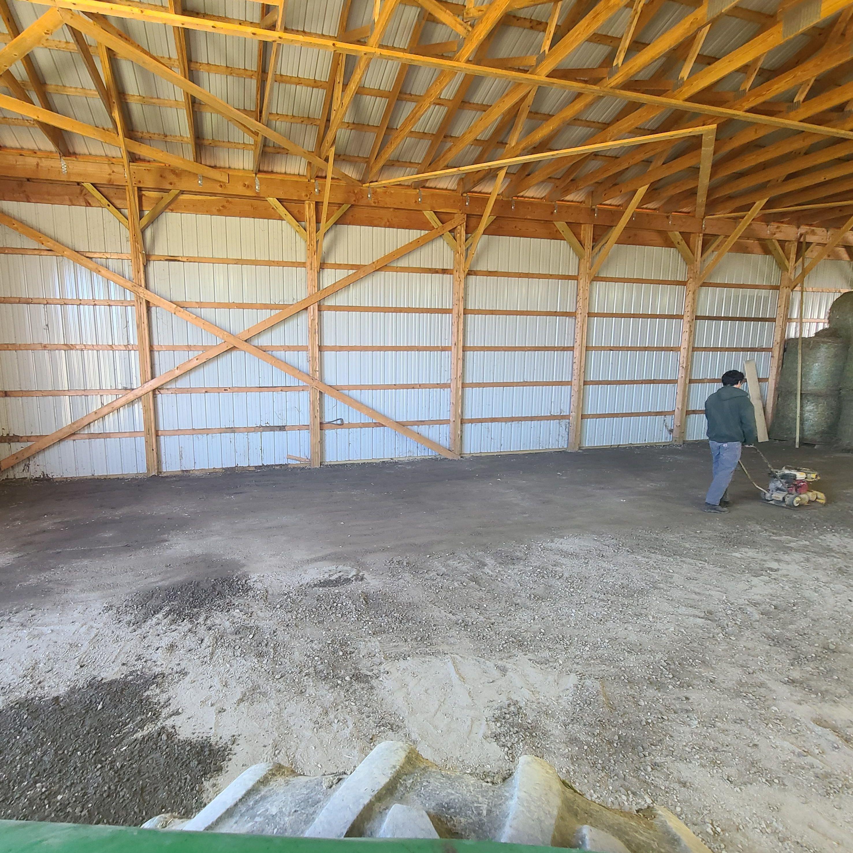 Jake prepping for concrete