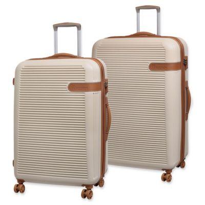 it Luggage Valiant 32-Inch Hardside Spinner Checked Luggage in Cream