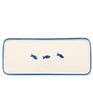 Zafferano Lido Rectangular Plate - Fish (Set of 4)