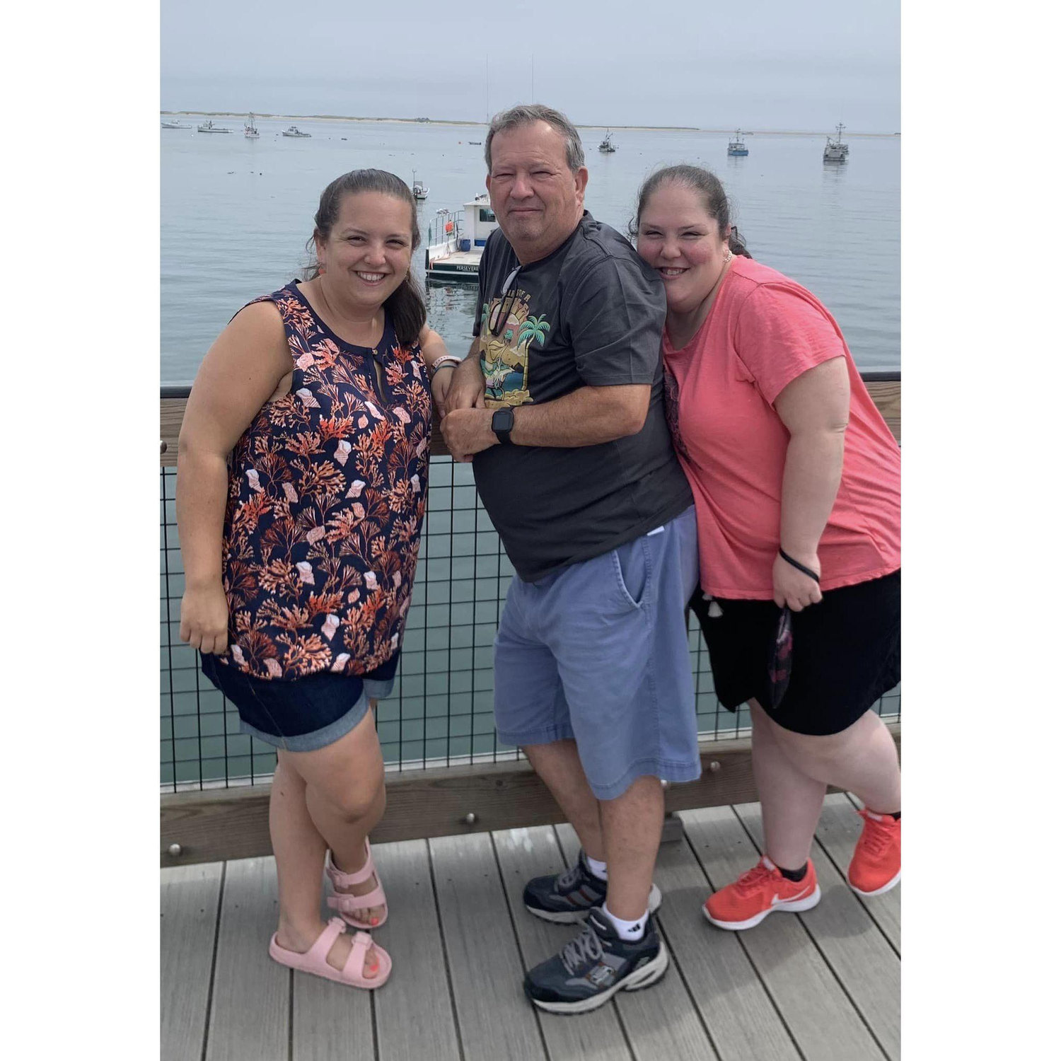 Amanda with dad and Colleen