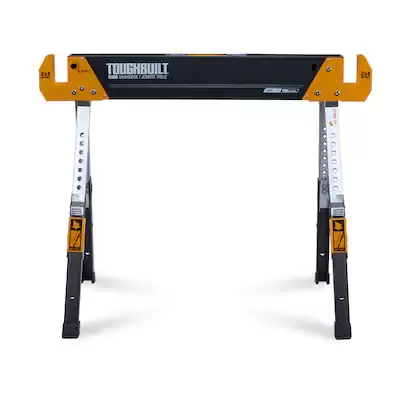 TOUGHBUILT 40.3-in W x 32-in H Adjustable Steel Saw Horse (1300-lb Capacity)