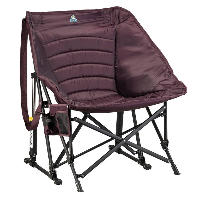 GCI Outdoor Puff Rocker Insulated Rocking Outdoor Portable Camping Chair - Amethyst