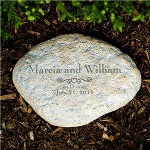 Engraved Marriage Garden Stone