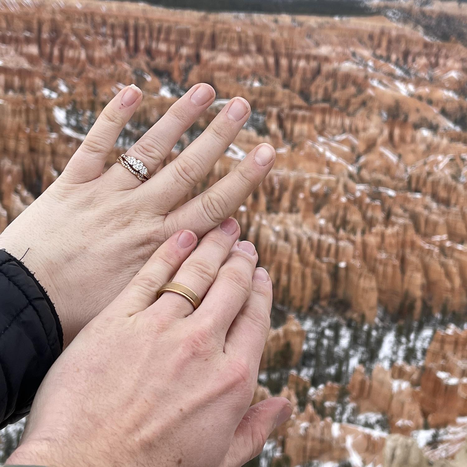 We walked to the bottom of Bryce Canyon and back up.