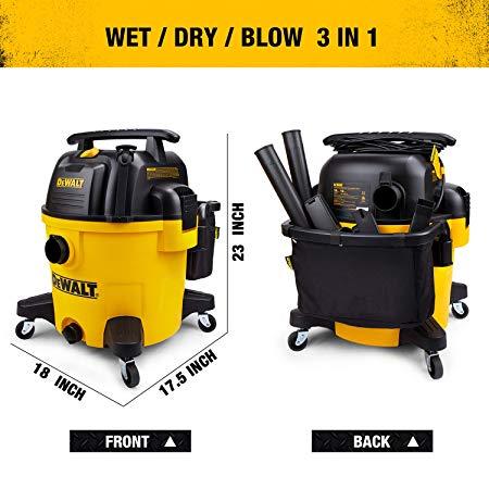 DeWALT DXV10P 10 gallon Quiet Poly Wet Dry Vacuum Yellow