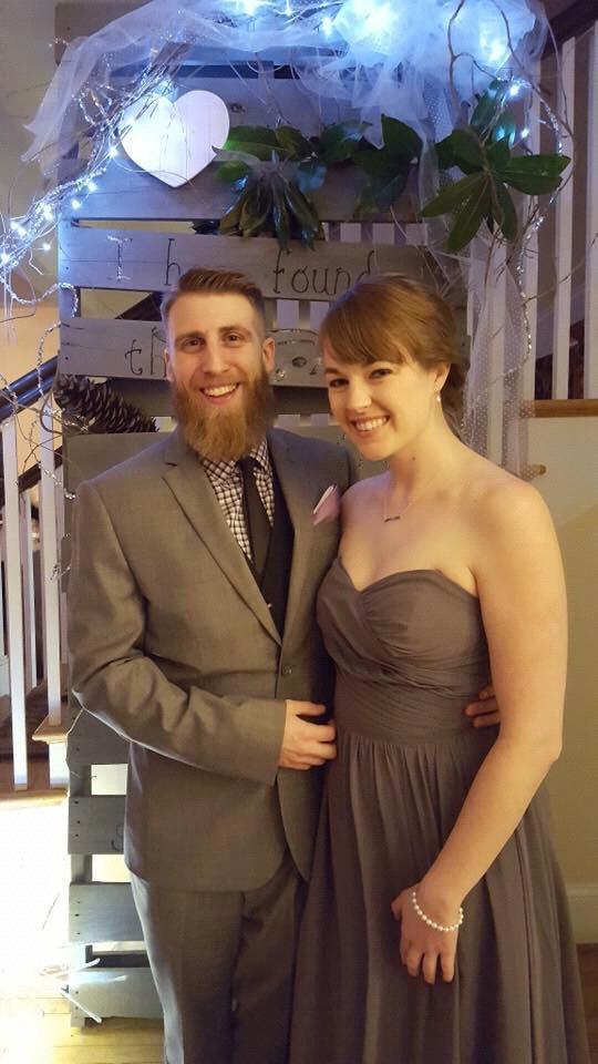 Actually looking a little classy at a friend's wedding!