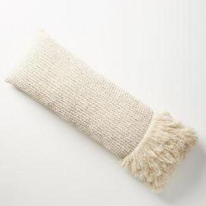 Fringed Waffleknit Pillow