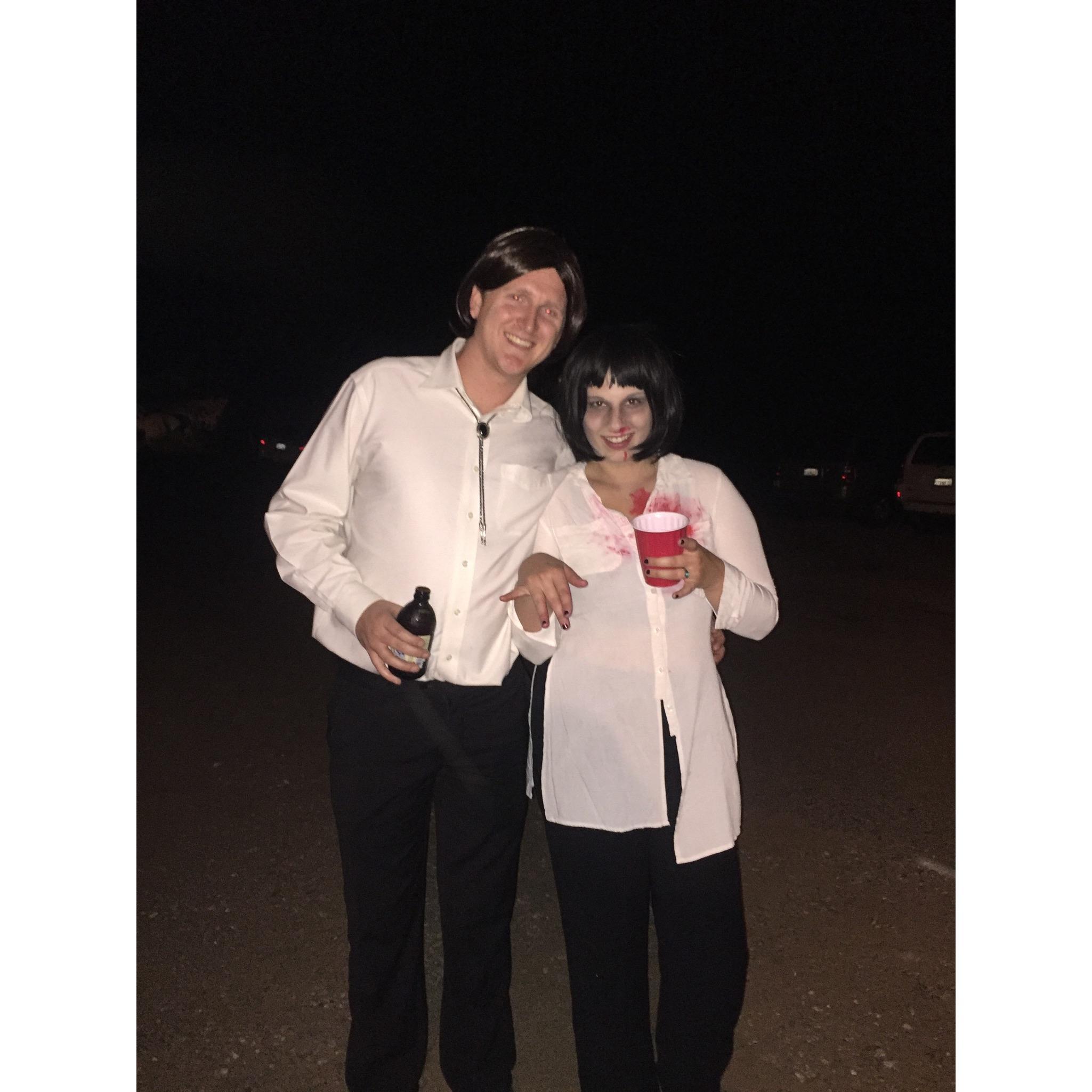 Our first Halloween dressed up as... well you can guess.