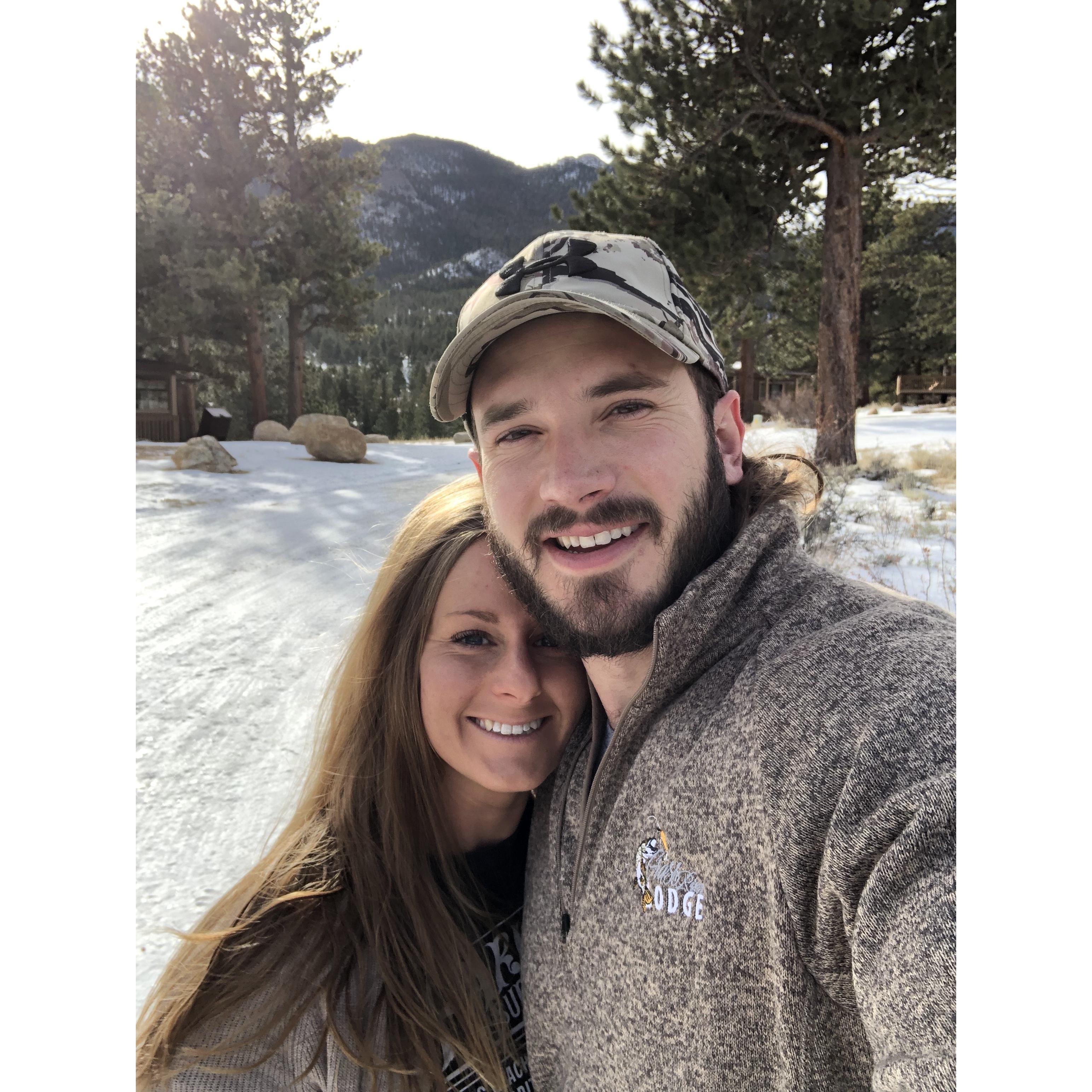 In Estes Park, Colorado for the Fischer family's annual trip.