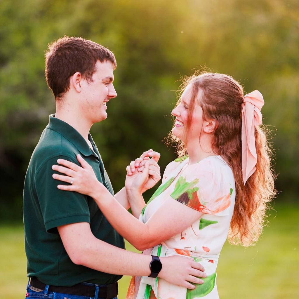 Our first round of engagement photos, taken in Hooper Springs Park by Samantha Marie Photography.