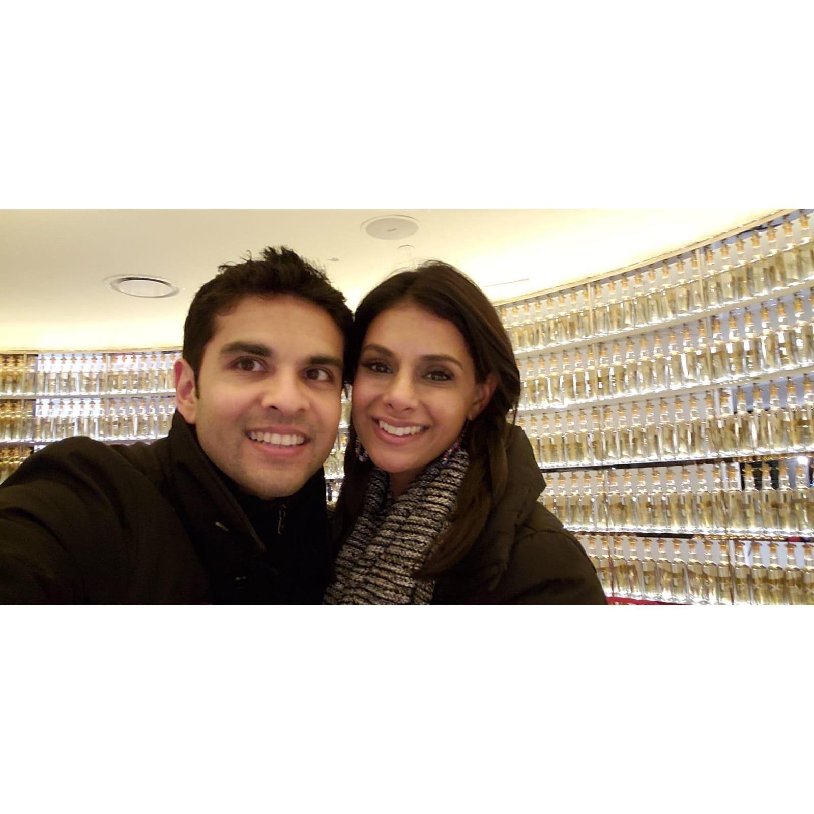 Our first New Years picture of 2019. We spent New years in DC which was the first time we traveled together.