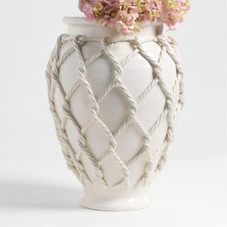 Corda Large Ceramic Rope Vase