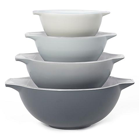 Creo 4-Piece Mixing Bowl Set in Brooklyn Grey