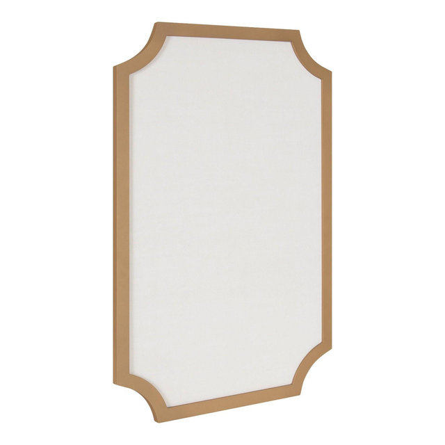 24" x 36" Holbrook Pinboard Style-1 Gold - Kate & Laurel All Things Decor