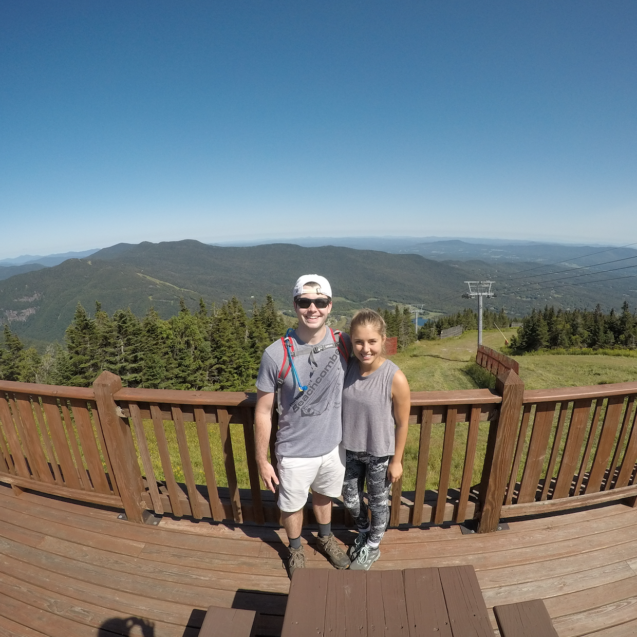 Julia & Zack hiking Mount Mansfield (Stowe, VT 2017)