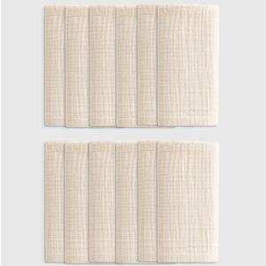 Quince | Organic Cotton Gauze Napkins (Set of 12) - Undyed