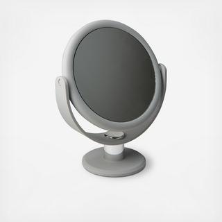 Dual Sided Rubberized Vanity Mirror