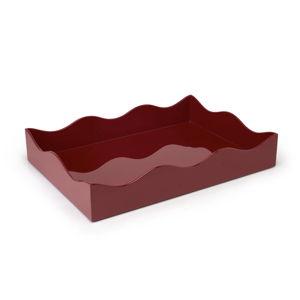 LARGE BELLES RIVES TRAY, Bordeaux Red