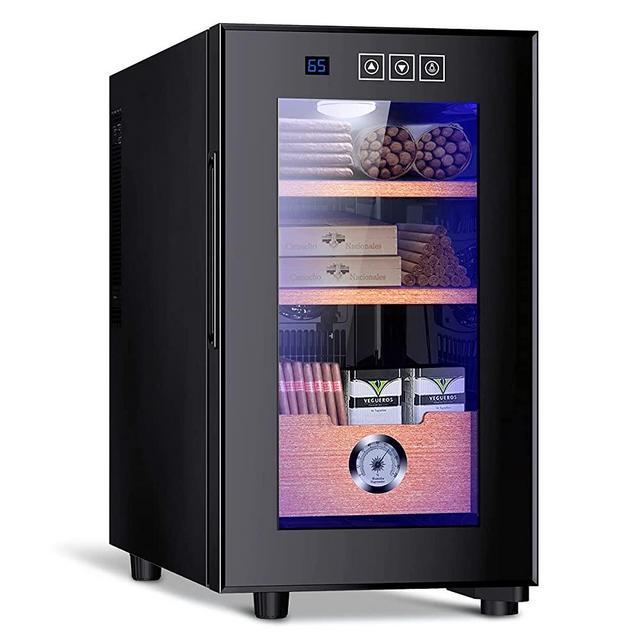 Electronic Cooler Humidor,150 capacity, with Spanish Cedar Wood Shelves