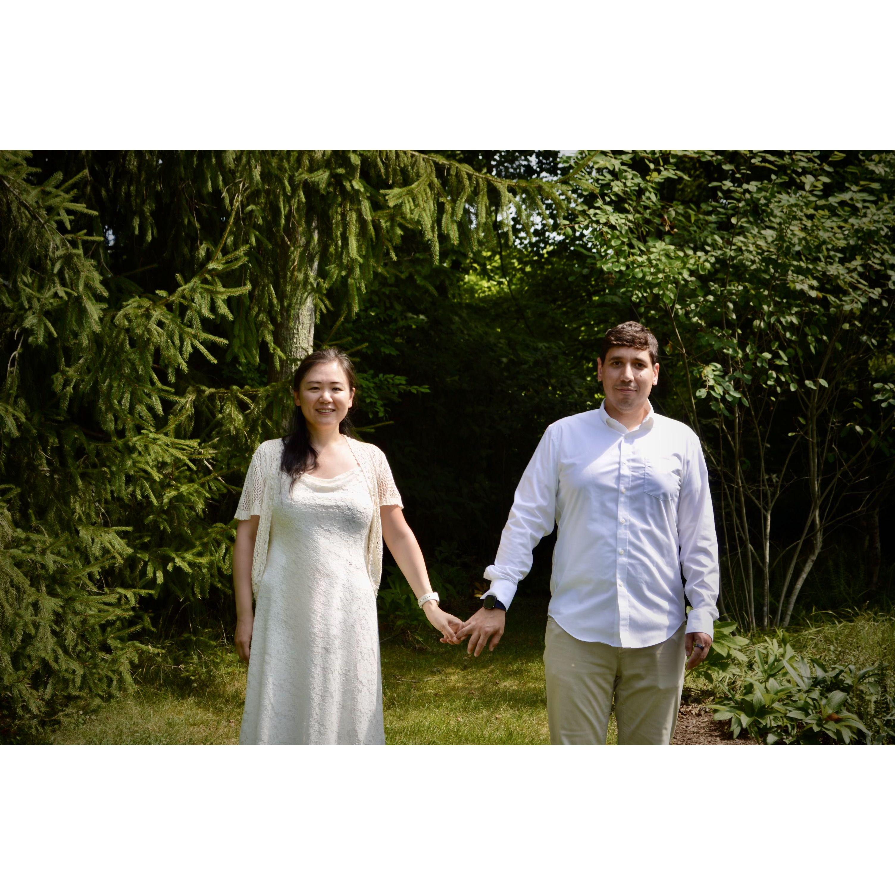 When we were newly engaged!