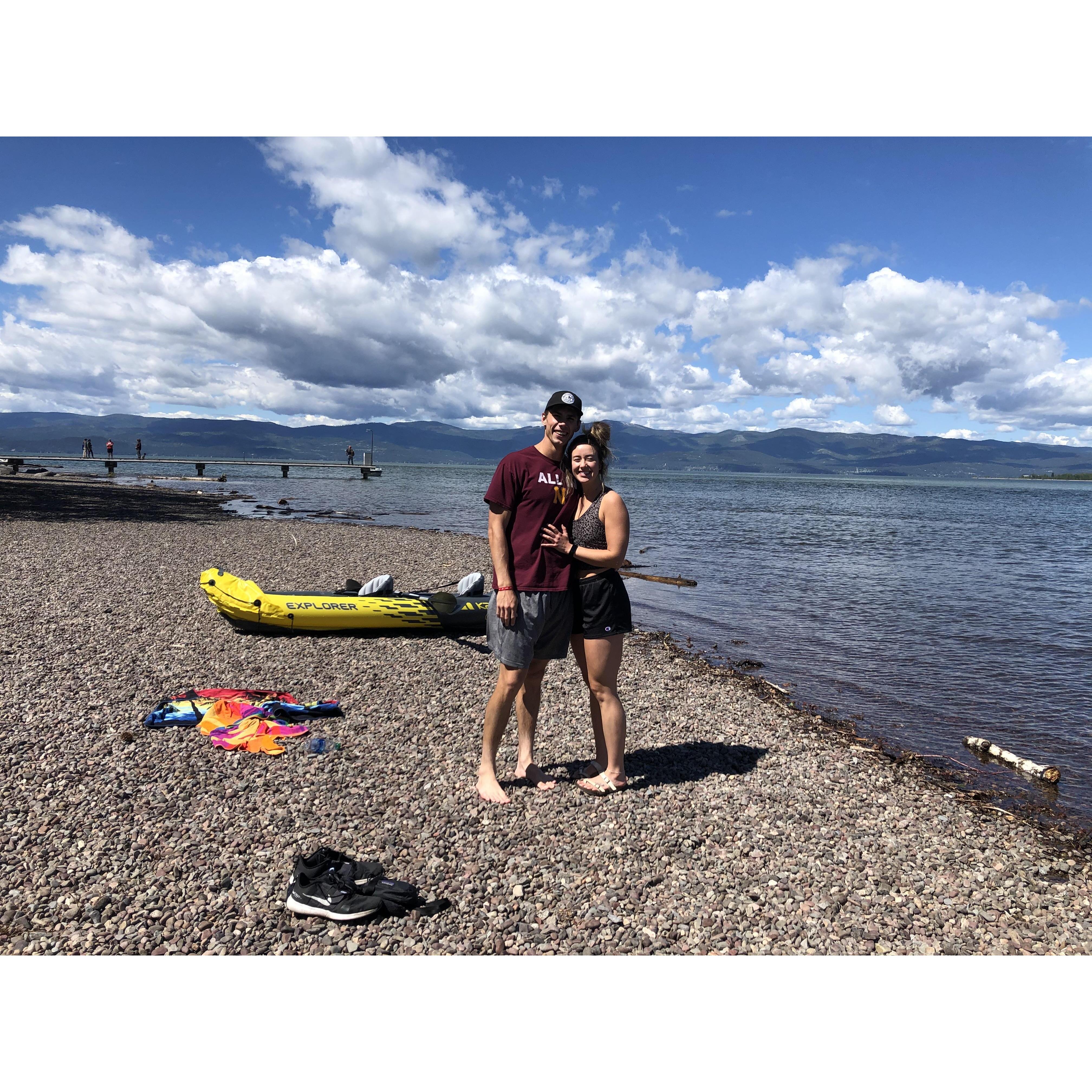 Kayaking on Flathead Lake--Bigfork, MT