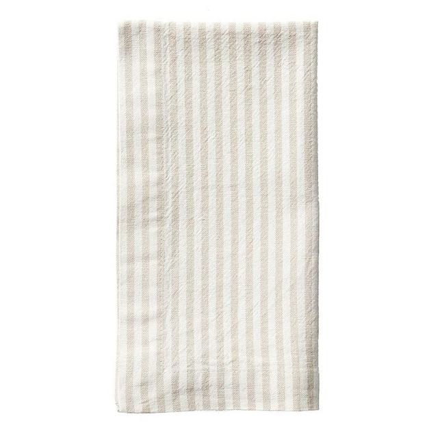 Wheaton Stripe Tea Towel - Flax