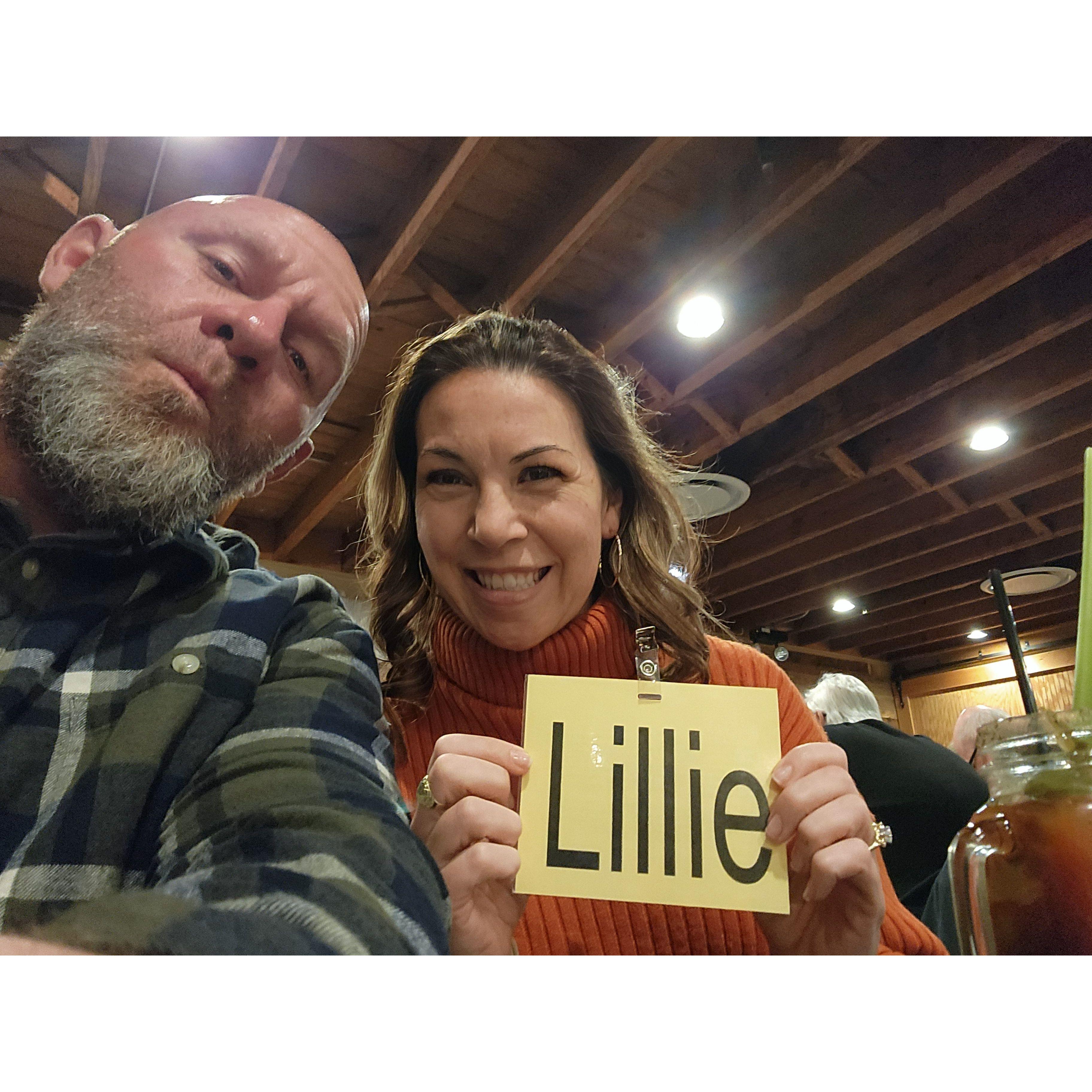 Our first murder mystery dinner date. Damien has a story for you from this night!