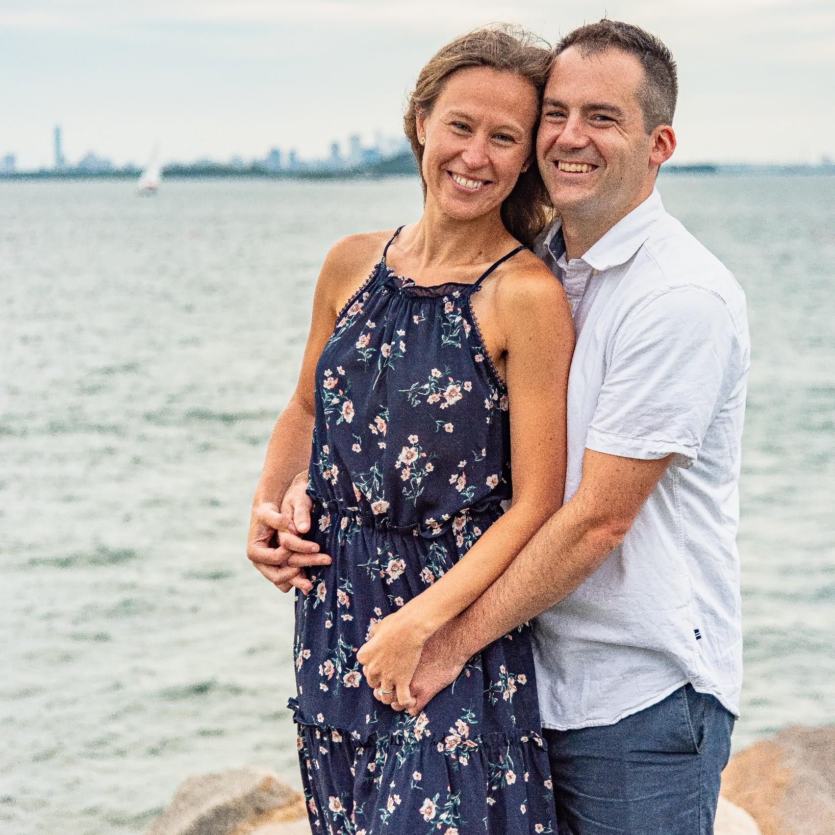 Our professional photo shoot at Nut Island, the site of our engagement.
