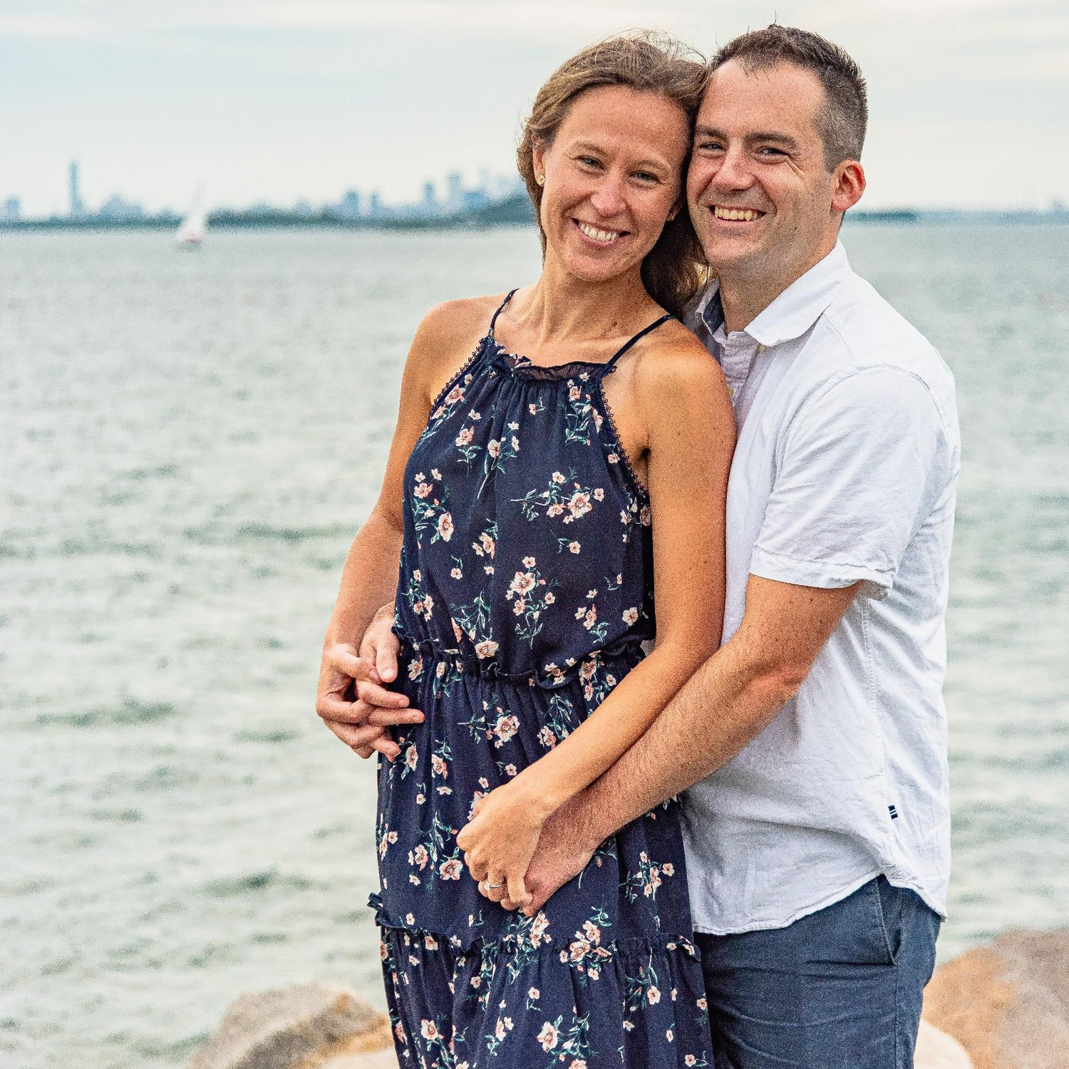 Our professional photo shoot at Nut Island, the site of our engagement.