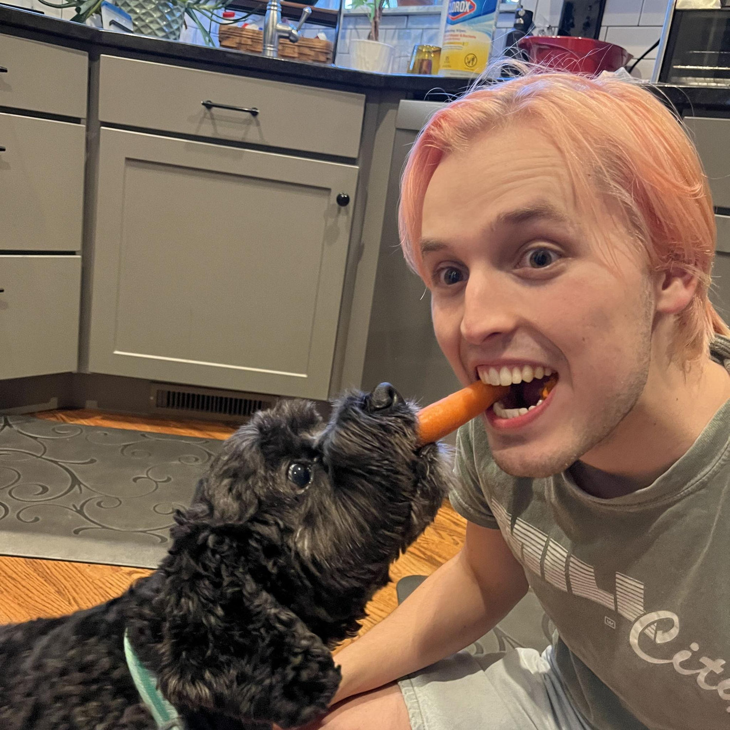 Just a dog and his boy