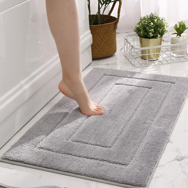 GRANNY SAYS Bathroom Rug Mat, Bath Mats for Bathroom Non-Slip, Super Soft and Water Absorbent, Microfiber Bath Rugs, Machine Wash Dry, Bathroom Rugs for Bathroom Floor, Tub and Shower, 20 x 32