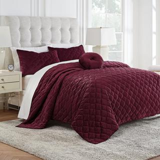 Velvet 3-Piece Quilt Set