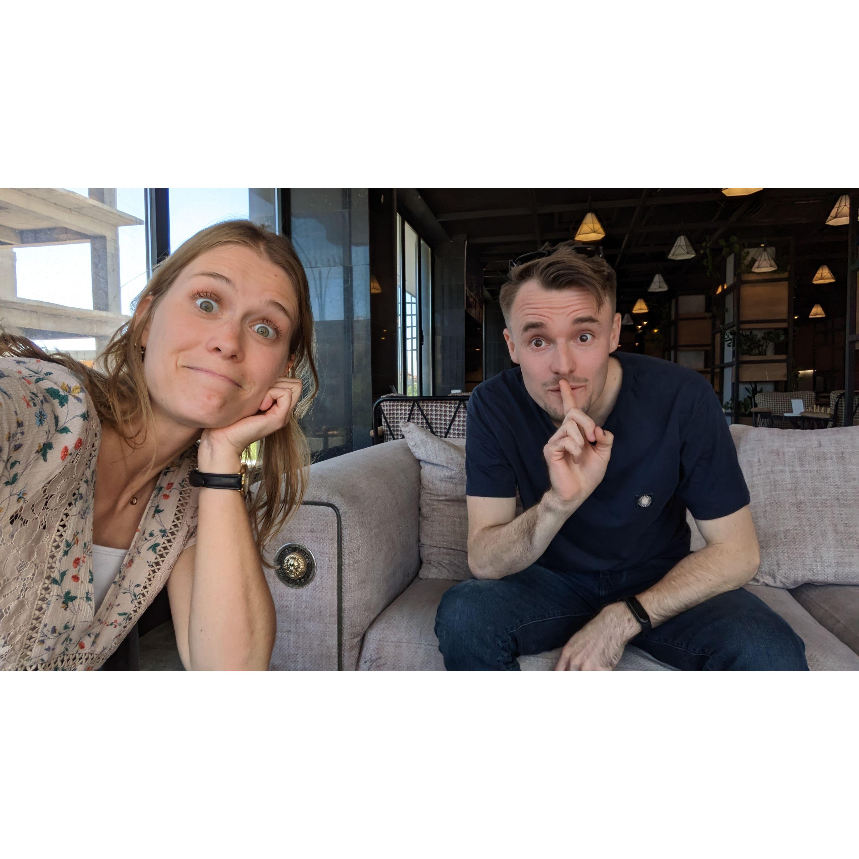 Our first secret date!